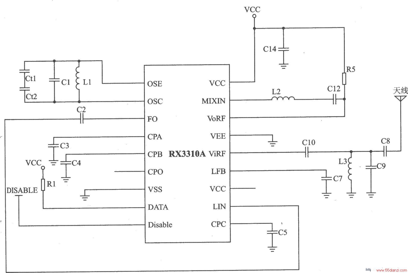 RX3310A ASK 450250 MHz