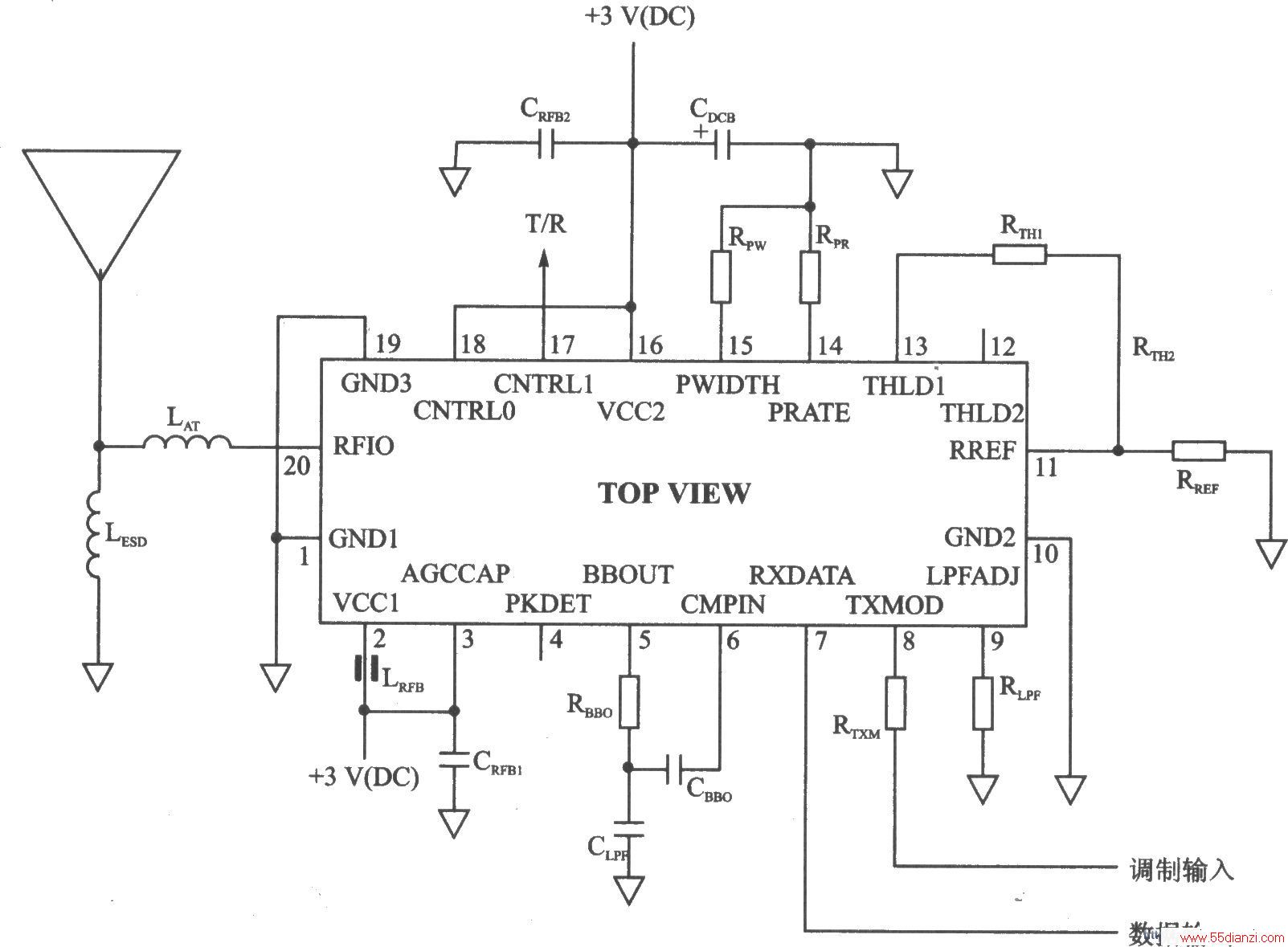 TR3000/TR300200K/ASK 433.92/418.00 MHzշ