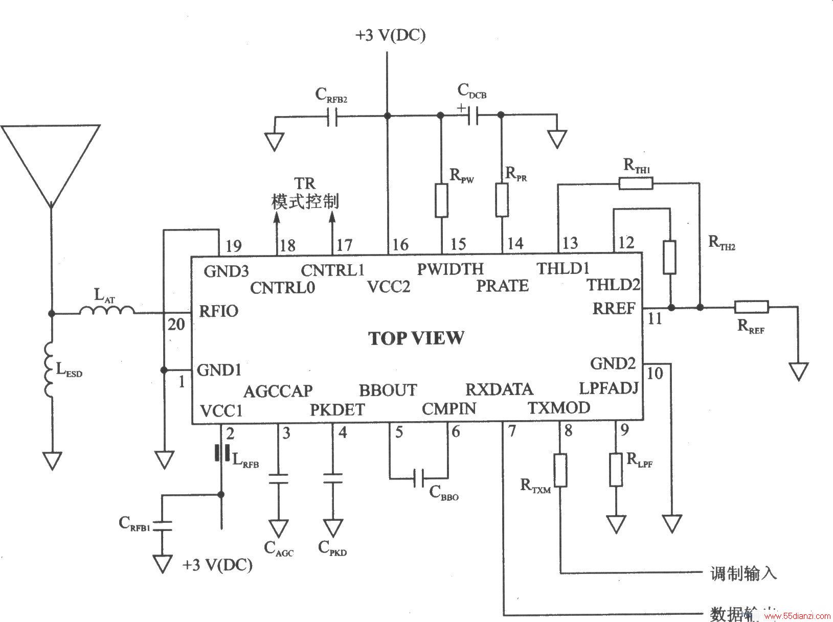 TR3000/TR300200K/ASK 433.92/418.00 MHzշ