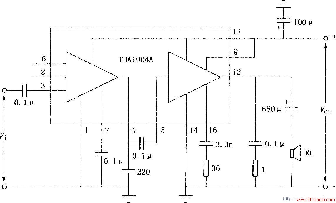 TDA1004A  10WƵʷŴ·