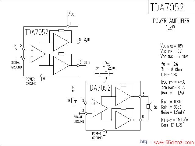 TDA7052ŵ·