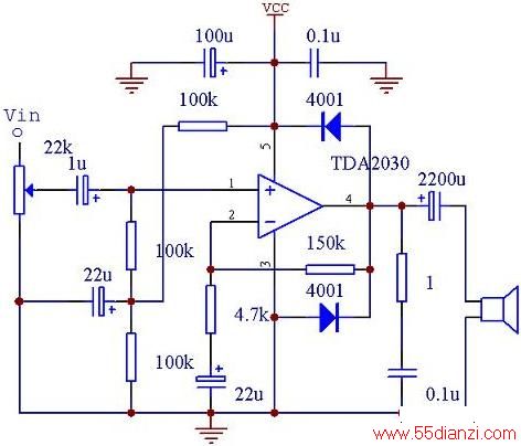 ͼ1 TDA2030Դӷ