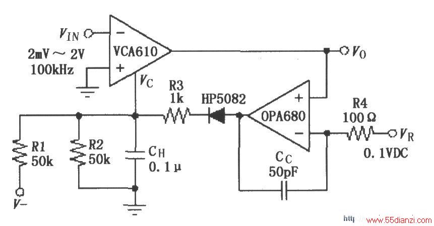 VCA610˷OPA680ɵAGC·