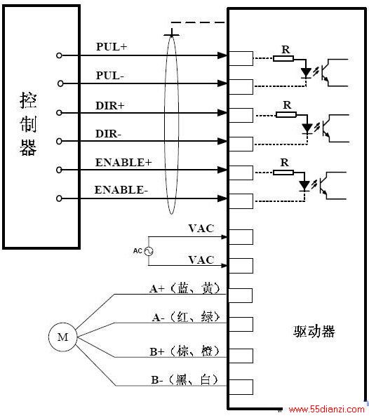 差分方式接法