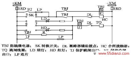 串联式防跳回路