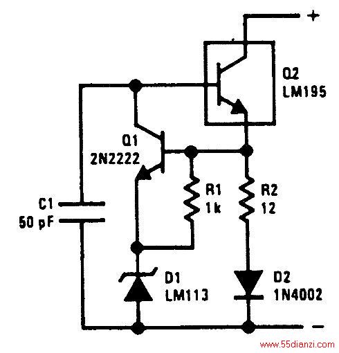 õ·е¶ϵ3VʱLM195ƫõ·Ϊ2N2222ӦR2ͶD1˵ͨ2N2222ͨӦĵѹΪ2N2222 VBE1.2VLM113)