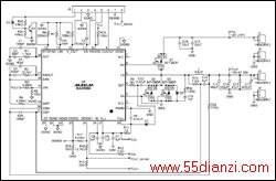 图1. MAX5060降压转换器原理图(FSW = 275kHz)